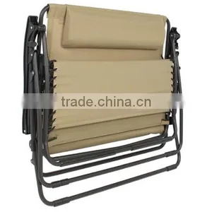 Double Chair Folding Zero Gravity Recliner Chair/Sun Lounger/Beach Chair thumbnail-5