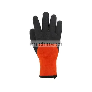 10G Acrylic Brushed Liner Wrinkle Latex Coated Work Gloves thumbnail-2