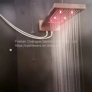 Shower Head With Waterfall Rainfall Spray Stainless Steel Shower System Sanitary Ware thumbnail-2