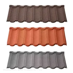 Colorful Stone Coated Steel Roof Tiles Linyi thumbnail-1