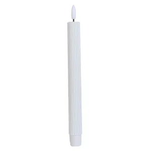 3D Wick 6pcs Set Realistic Led Taper Candle Long Pole Candle Sticks Thin Taper Led Candles With Moving Flame thumbnail-3