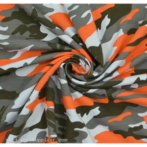 High Quality Coarse Needle Knit Military Camouflage Printed Fabric thumbnail-1