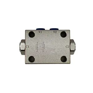 HongDa Brand Manufacturer Supply Hydraulic Cylinder Lock Crane Balance Valve Hydraulic Lock Solenoid Valve Lock Nut thumbnail-1