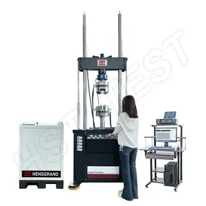 HST-HFT100B 100kN Electro-hydraulic Servo Dynamic Static Fatigue Testing System 100kN Fatigue Testing Machine thumbnail-1