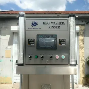 Semi-auto Beer Keg Washer Machine Double Heads With 3 Water Tanks thumbnail-3
