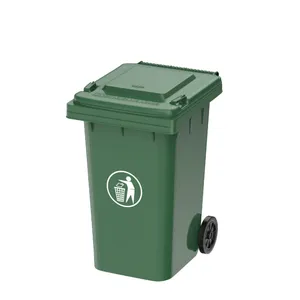 Outdoor Wheeled Dustbin – 140L, Weatherproof & Anti-Tip Base for Public Spaces thumbnail-3