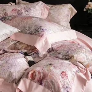 Skin-Friendly 100% Cotton Queen 4-Piece Set, Machine Washable Durable Bedding Collection thumbnail-4