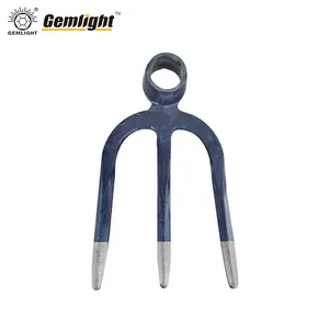 One Piece Rail Steel Garden Fork Farming Tools Heavy Duty Agricultural Fork for Soil Digging and Farm Use thumbnail-1
