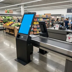 Aonpos APK838 21.5 Inch Touchscreen Kiosk Intel Core I3 Payment Kiosk All In One Touchscreen Kiosk Parking Lot Self-service Terminal thumbnail-4