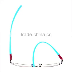 Style Colored Design Full Frame Metal TR90 Changeable Temple for Women Eyewear thumbnail-6