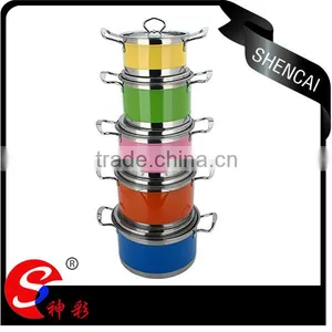 Fashion Colorful Induction Cookware Set Die Cast Korea Cast thumbnail-1