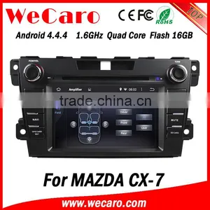 Wecaro in Dash 2 Din Touch Screen Android 4.4.4 Car Radio Gps Navigation Dvd Player for Mazda Cx-7 Navigation thumbnail-3
