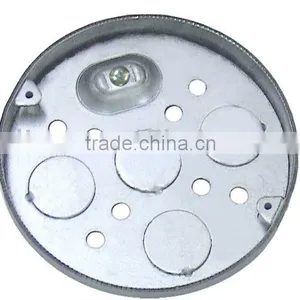4"Round Pancake Steel Box Deep 1/2" High thumbnail-1