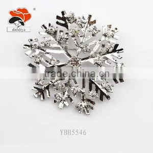 Wholesale Jewelry Korean Design Brooch Snowflake Elegant Factory Jewelry thumbnail-1