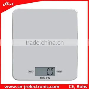 5kg Kitchen Appliance Elegant Super Slim Glass White Kitchen Scale With Low Price thumbnail-1
