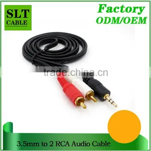 SLT 10ft Factory Outlet 3.5mm to 2 RCA Auxiliary Stereo Audio Cable thumbnail-4