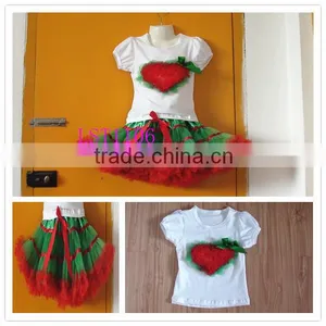 Christmas Heart Kaiya Pettiskirt Set,casual Kids Summer Clothing Sets,fluffy Tutu Skirt Set thumbnail-1