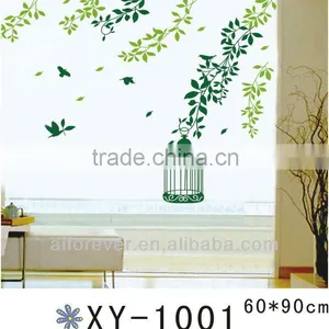 Willow and Cages PVC Wall Sticker Room Decor thumbnail-1