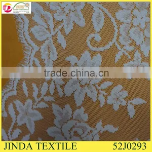 2015 Graceful White Chantilly Net Lace Fabric for Beatiful Dress thumbnail-3