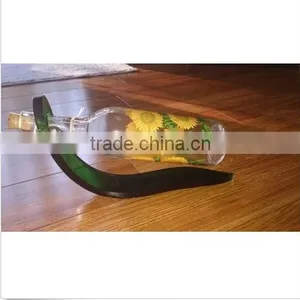 2015 Single Bottle Acrylic Green Wine Stand Counter Balanced New thumbnail-1