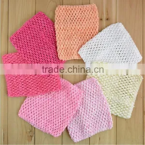 6 Inch 15cm X 15cm Cute New Baby Girl Elastic Rayon Waffle Headbands Crochet Tutu Tube Tops Chest Wrap thumbnail-3