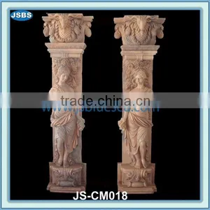 Solid Stone Carved Interior Decorative Columns thumbnail-1