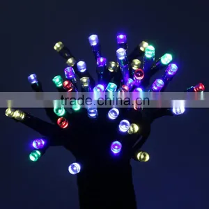 111 Fullbell 22.97ft 50 LED Light Sting 8 Flash Modes Led Garden Solar Light thumbnail-5