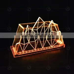 Fashion High End Custom Acrylic Bar Table,with Colorful Light for Different Colors thumbnail-5