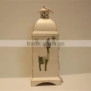 Old Hollow Iron Lantern Foreign Trade Metal Candle Holder J070 thumbnail-5