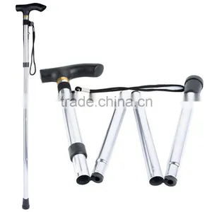 Adjustable Folding Walking Cane Strong Sturdy Aluminum Ergonomic Handle WH000365 thumbnail-2