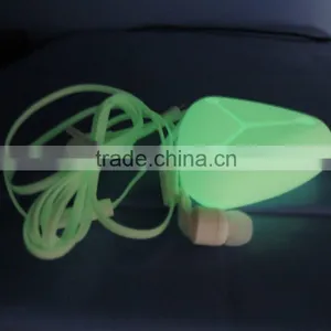 Glow In The Dark Luminous Earphones Glowing Headphones for Phone 3.5mm Connectors Quality Choice thumbnail-6