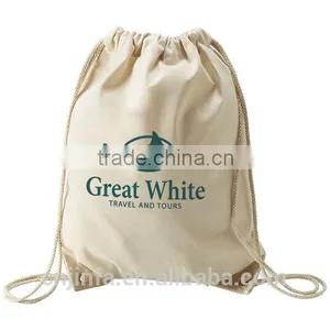 Organic Cotton Drawstring Bags thumbnail-1