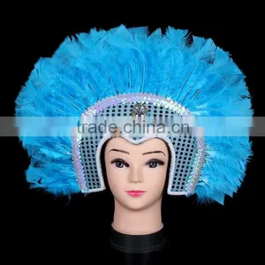 Fashion Turkey Feather Brazilian Carnival Mask thumbnail-2