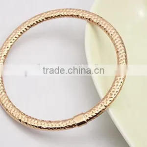 Rose Gold Snack Chain Thin Cuff Bangle Bracelet thumbnail-2
