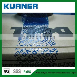 Custom Non Transfer Tamper Evident VOID Tape Materials of PET thumbnail-1