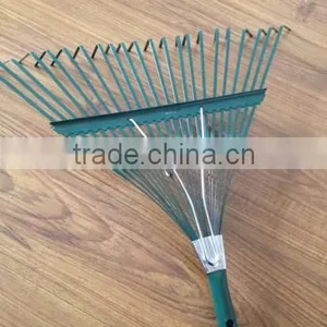 22 Teeth Wooden Handle Heavy Duty Steel Garden Rake thumbnail-3