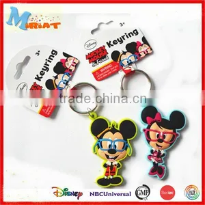 Promotional Gifts Famous Brand Rubber Charm Figure Keychain thumbnail-1
