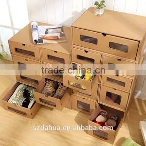 Shenzhen Dahua Cardboard Paper Shoe Boxes With Pvc Window thumbnail-1