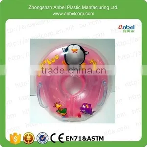 Newest Adjustable Baby Float Lap Inflatable Swim Neck Ring With Handle for Baby thumbnail-1
