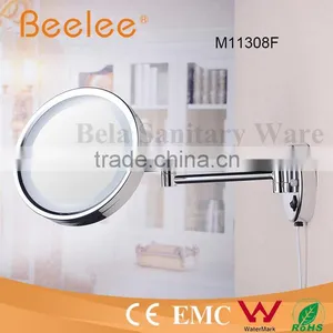 Single Side 8.5 Inch Round Wall Mirror Led Comestic Mirror thumbnail-3