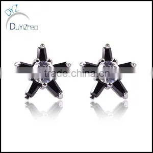 Latest Dubai the Five-star Shape Zircon Earrings thumbnail-1