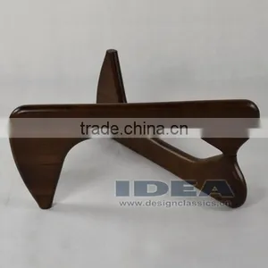 Replica Isamu Nguchi Coffee Table Solid Ash Wooden Base Stained Walnut Color thumbnail-5