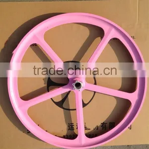 2016 Hot Selling Fixie Bike Magnesium Alloy Aerospoke Wheel Wheelset thumbnail-5