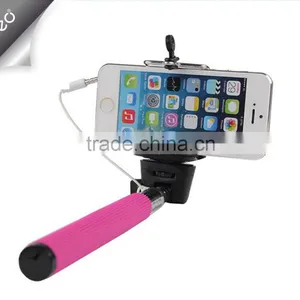 Factory Price High Quality Selfie Stick With Cable Selfie Stick Monopod Cable Take Pole thumbnail-2
