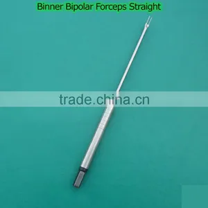 Binner Bipolar Forceps Straight ReUsable Electrosurgical Instruments thumbnail-1