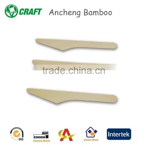 New Products Brich Wooden 140mm 160mm Disposable Knife thumbnail-1