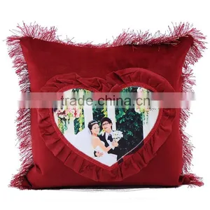 Newest Heart Shape Cushion Cover for Sublimation, Printing Photo Pillow thumbnail-1