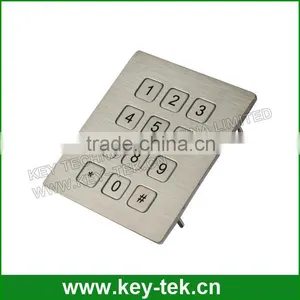 Dustproof Industrial Flat Keys Numeric Metal Keypad thumbnail-4