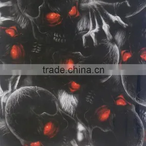 New;y Skull Pattern Hydrographic Water Transfer Cubic Printing Film Hydro Dipping Film RHZ32 thumbnail-3