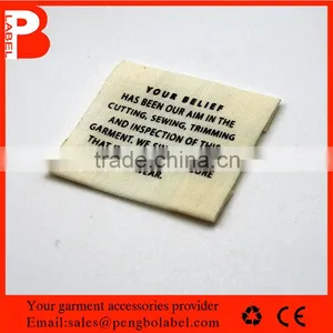 High Quality Customized Jeans Ultrasonic Cut Printed Label Logo thumbnail-5